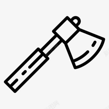 回形纹斧头木匠26直纹图标