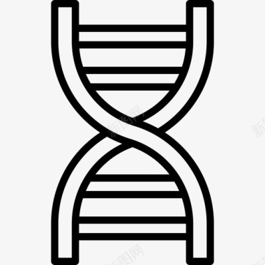 DNA基因结构Dna结构癌症意识10线性图标