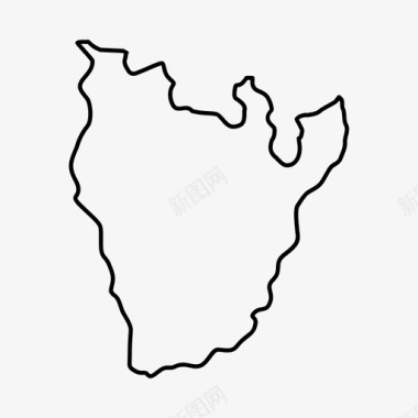 南非国家地图图标