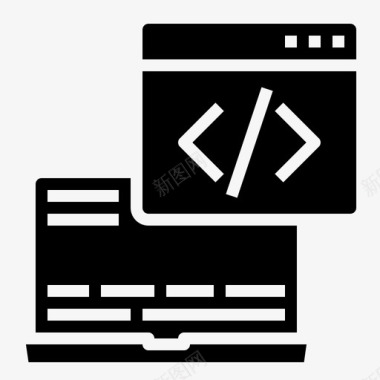 编程语言编码编码语言加密1固态图标