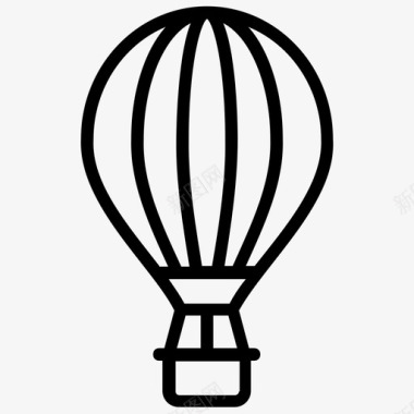 气球热气球飞艇拦河坝气球图标
