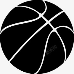 黑色篮球球图像素材