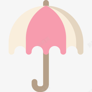 彩虹伞伞弹簧180扁平图标