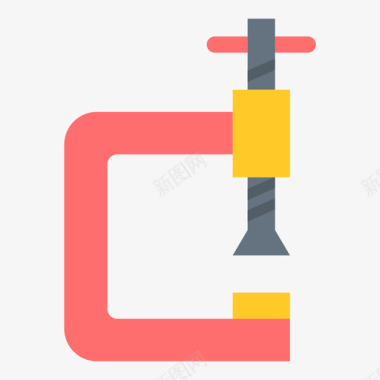 木工夹钳木工27扁平图标