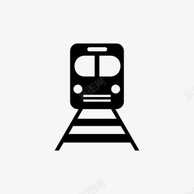 地铁标识牌火车轻轨地铁图标