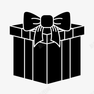 圣诞老人的性格侧盒圣诞节礼物图标