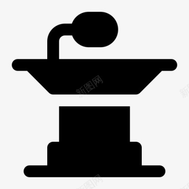 讲台主旨演讲讲台演讲图标