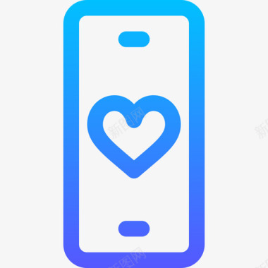 love智能手机love177线性颜色图标