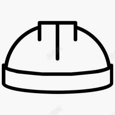 工人头盔建筑设备图标