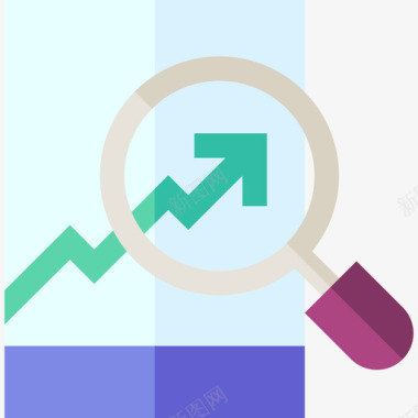 分析矢量图折线图分析44扁平图标