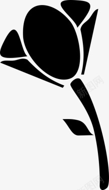 白色浪漫花朵玫瑰美丽花朵图标