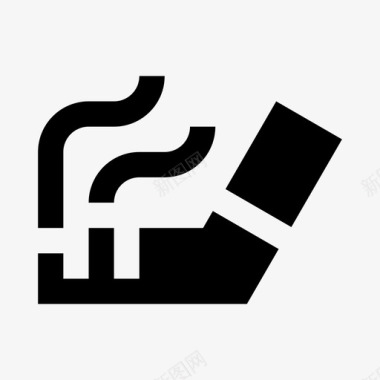 香烟烟头烟图标
