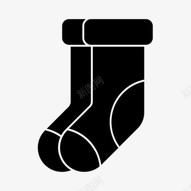 袜子圣诞铃铛图标