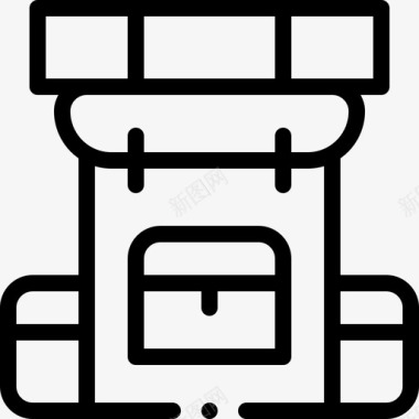 夏令营总动员背包夏令营24线性图标