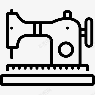 刺绣面料缝纫机裁缝刺绣图标