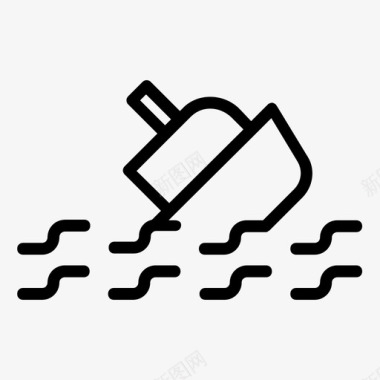 沉船沉船保险图标