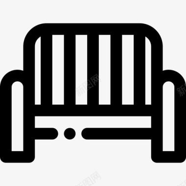 木椅家具公园图标