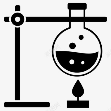 化学仪器化学实验化学反应化学测试图标