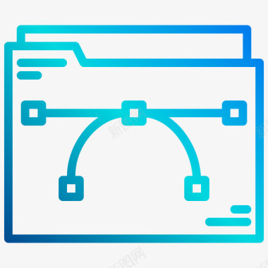 公司文件设计文件夹设计工具32线性渐变图标