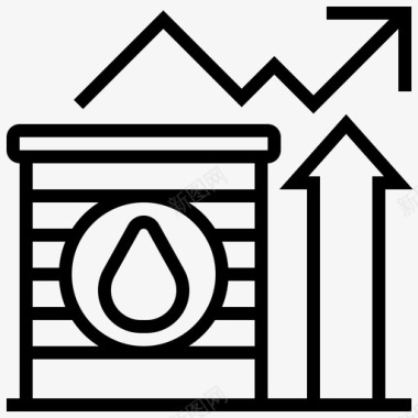 石油工业石油工业石油市场图标