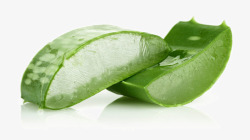 佑佑佑小溪图绿色植物化妆品食品芦荟芦荟胶绿色植物叶素材