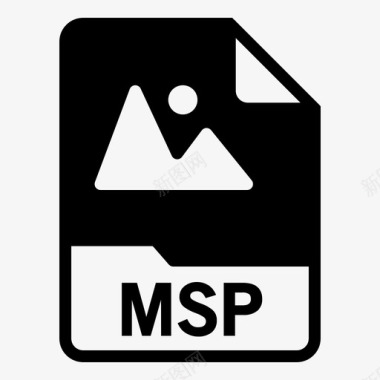 文件扩展名PPTX格式msp文档扩展名图标