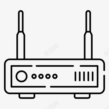 品牌家电wifi路由器互联网设备调制解调器图标