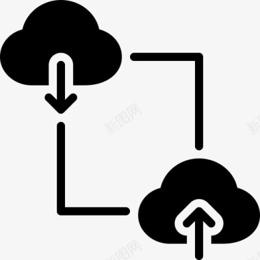 wifi互联网上传下载热点互联网图标