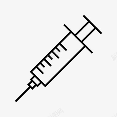 治疗宝宝注射器注射医疗图标