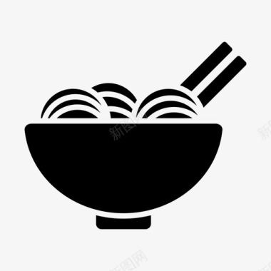 面条面条筷子烹饪图标