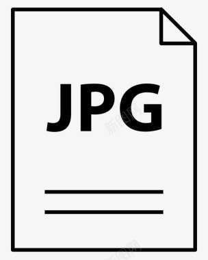 JPG文件格式jpg文档扩展名图标