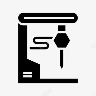 内野制造3d打印机自动工业图标