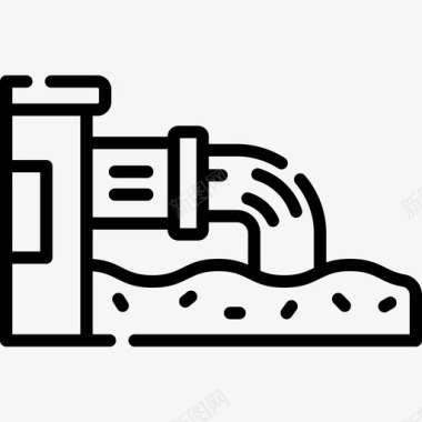 染料废水废水工业91线性图标