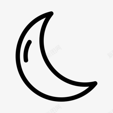 七夕月亮月亮新月预报图标