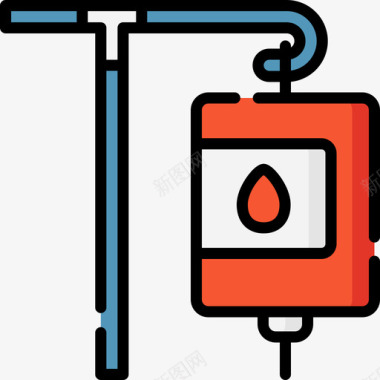 声波线矢量素材输血献血81线色图标