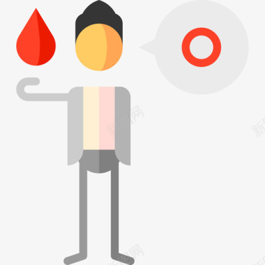 O型血献血87平坦型图标