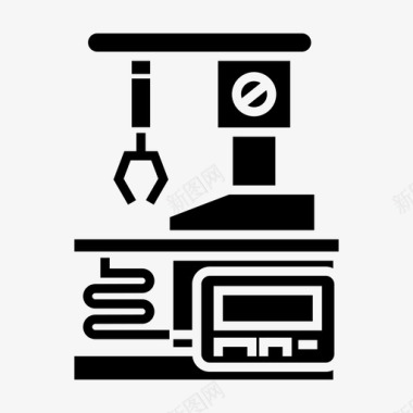 金属制造业机械自动化工业图标