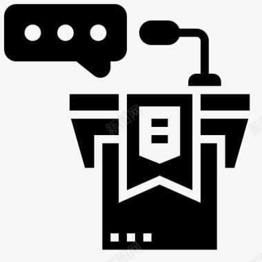 讲台语音平台讲台媒体图标