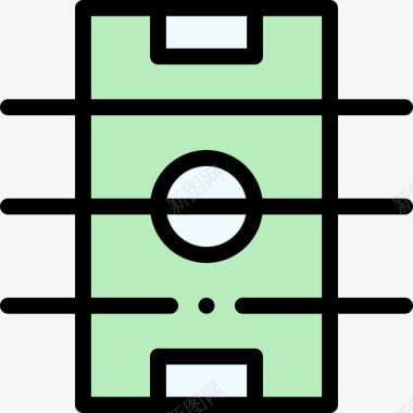 10月1活动桌上足球休闲活动在家1线颜色图标