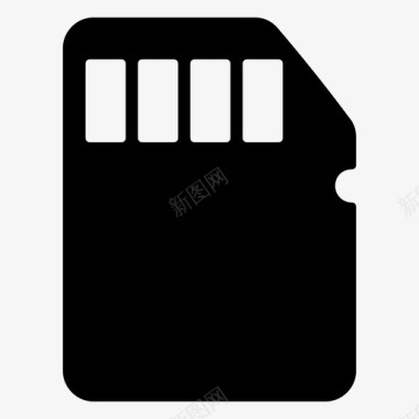 存储存储卡闪存微型存储卡图标