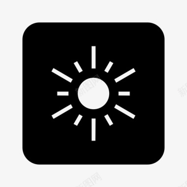 阳光阳光夏天天气图标