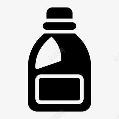 洗涤符号洗涤剂清洁剂洗衣粉图标