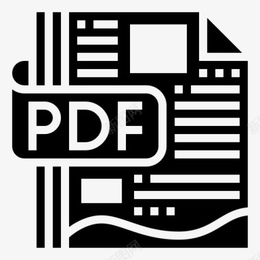 pdf文件下载pdf文件数字文档图标