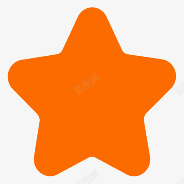 四角星星标有颜色图标