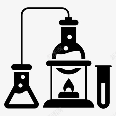 化学仪器png化学化学实验化学反应图标