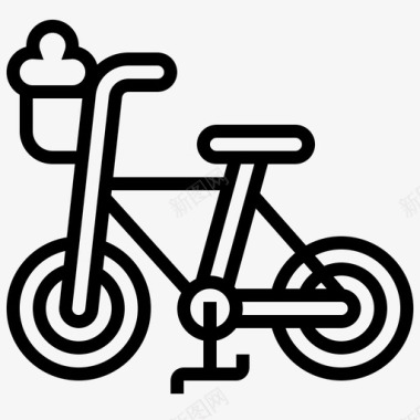 自行车骑行旅行图标