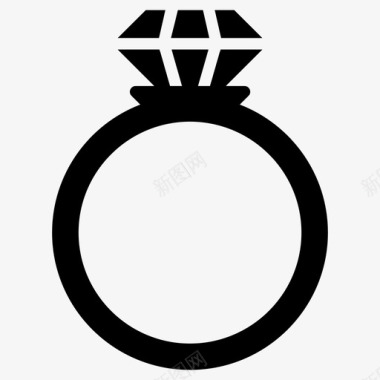 戒指钻石戒指宝石戒指图标