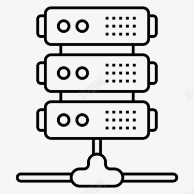 数据备份服务器网络数据体系结构数据备份图标