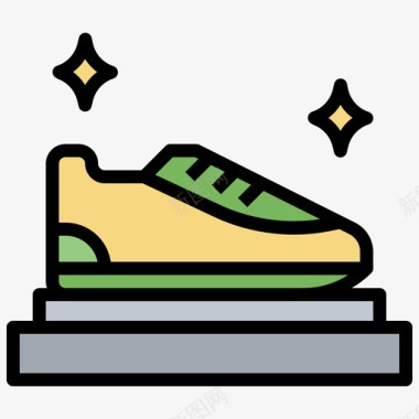 运动鞋巴西嘉年华39线性颜色图标