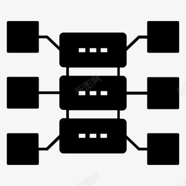 网页优化大数据数据中心数据存储图标